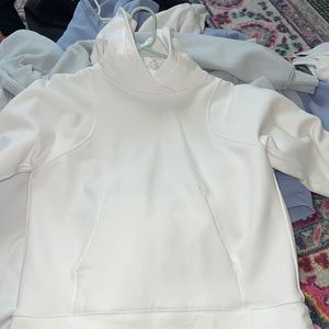 loungeful white lulu hoodie